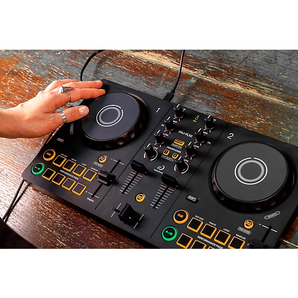 DDJ FLX2 Entry Level DJ Controller for rekordbox and Serato Black