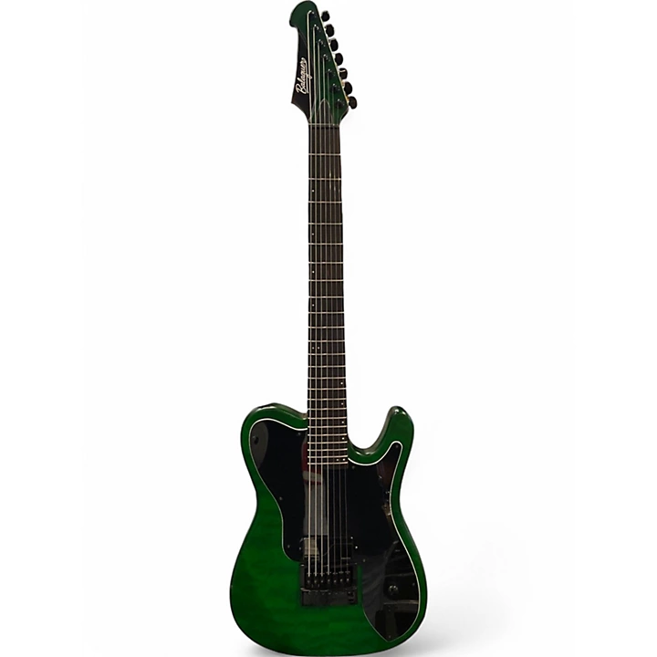 Balaguer Used Balaguer Woodman 7 String Custom Green Solid Body Electric Guitar.gc
