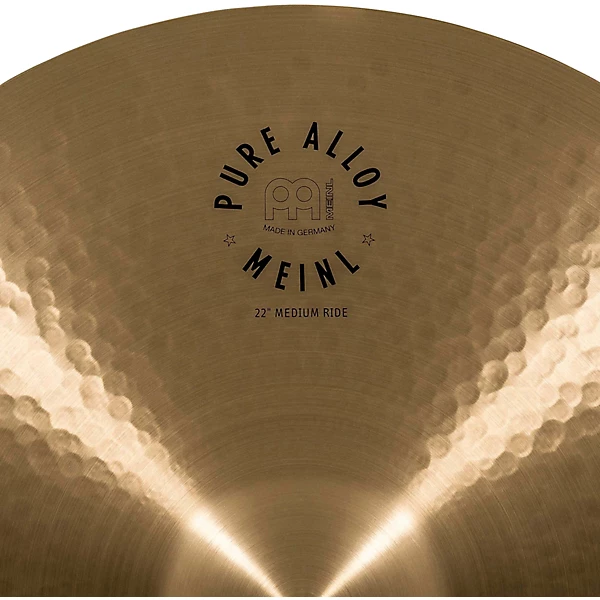 MEINL Pure Alloy Traditional Medium Ride Cymbal 22 in.