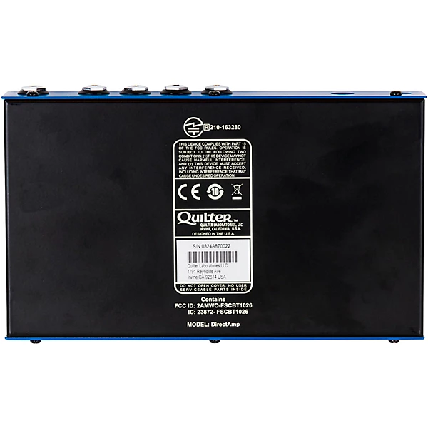 DirectAmp Stereo Amp Simulator Effects Pedal Blue