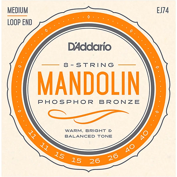 EJ74 Phosphor Bronze Medium Mandolin Strings