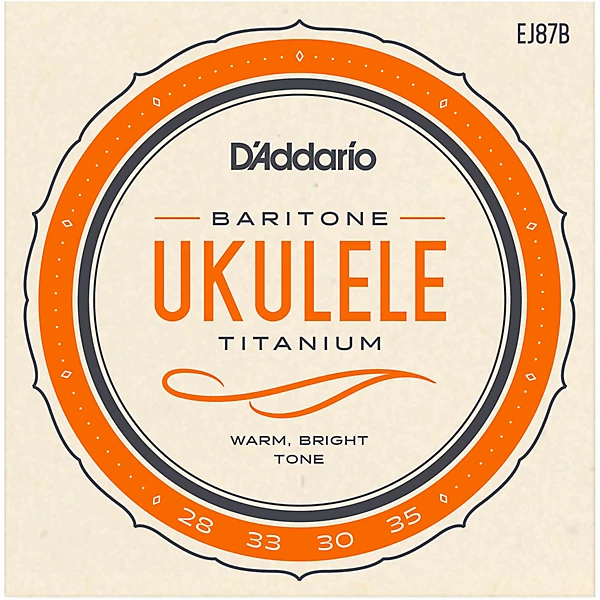 EJ87B Titanium Baritone Ukulele Strings