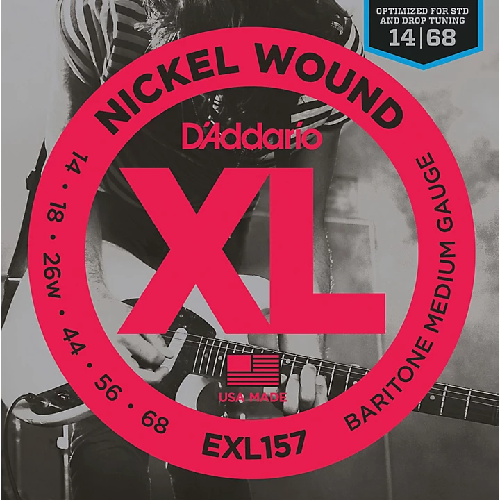 DAddario EXL157 Nickel Wound Medium Baritone Guitar Strings