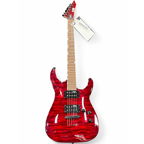 ESP Used ESP LTD MH200 Red Solid Body Electric Guitar