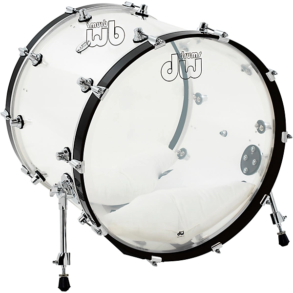 Design Series Acrylic Bass Drum with Chrome Hardware 22 x