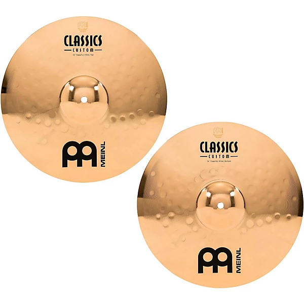 MEINL Classics Custom Powerful Hi Hats   Brilliant 14 in.