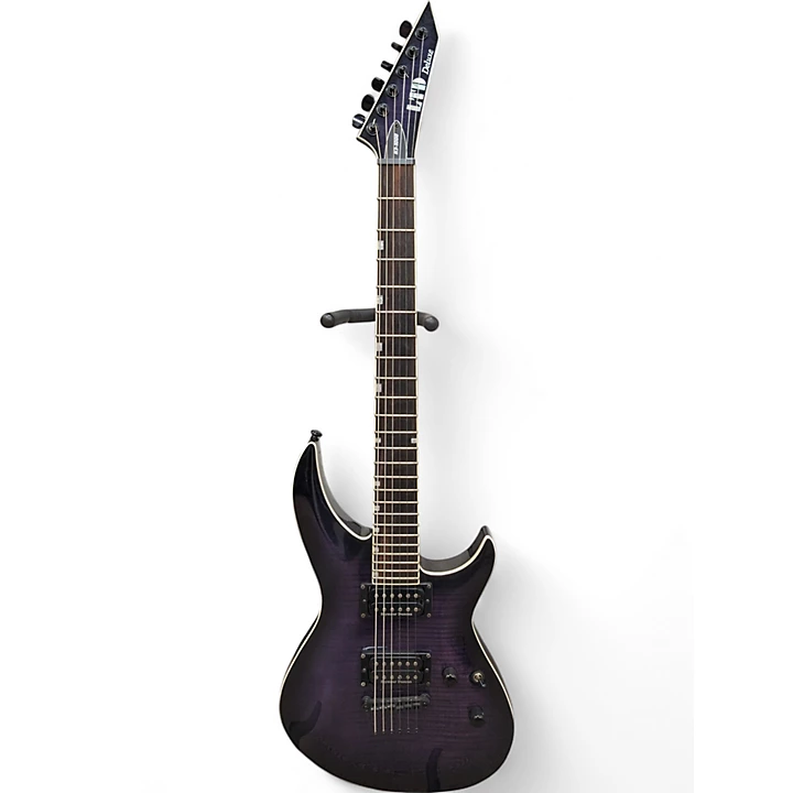 Used ESP ltd h31000 Purple Solid Body Electric Guitar