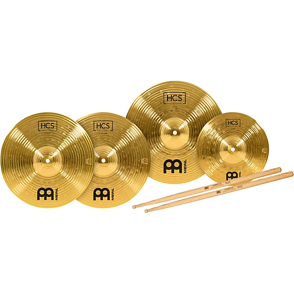 MEINL HCS Cymbal Pack With Free Splash, Sticks and Lessons