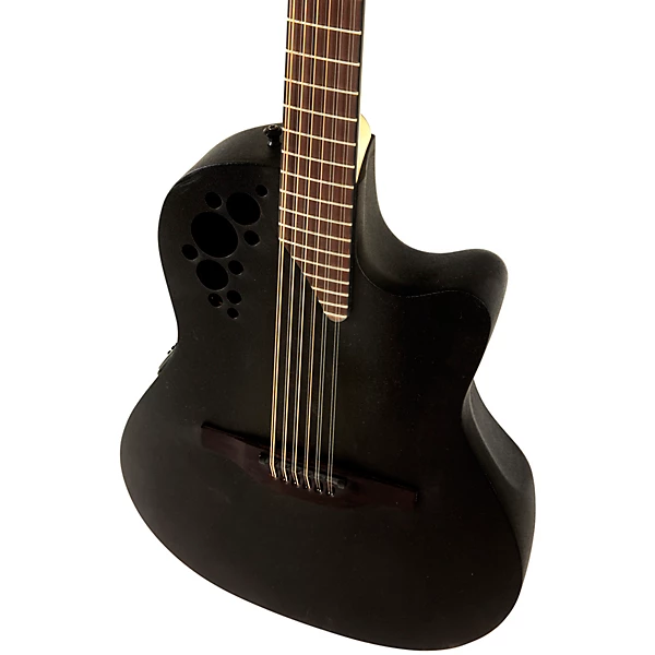 Ovation 2058TX 5 G Pro Series Elite TX Deep Contour 12 String Acoustic Electric Guitar Textured Black