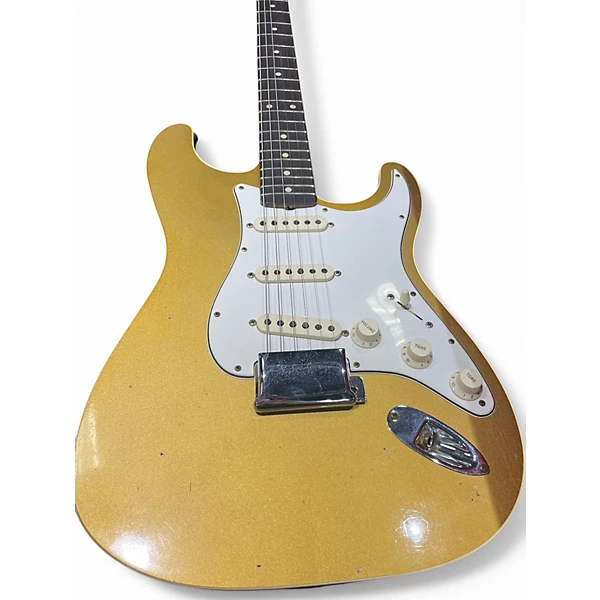 Fender Used Fender GC DOUBLE BOUND STRAT JRN GOLD SPARKLE Solid Body Electric Guitar.gc