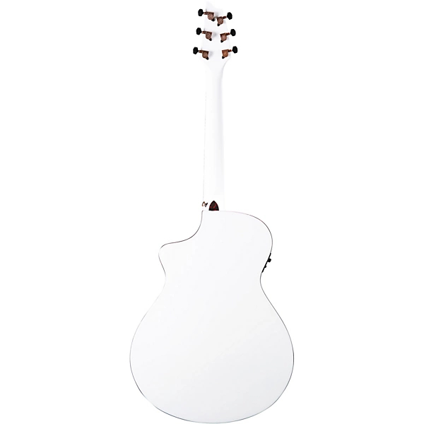 Breedlove Discovery Spruce Mahogany Concert Acoustic Electric Guitar Satin White