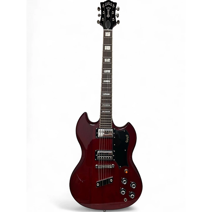 Used Guild POLARA DELUXE Cherry Solid Body Electric Guitar