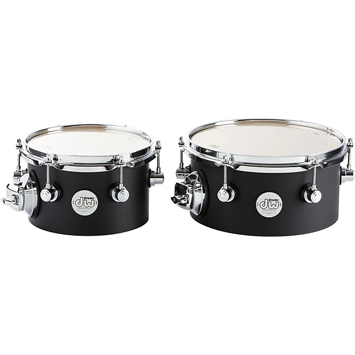 Design Series Concert Tom Set with Mount 8 10 Inch Black Satin