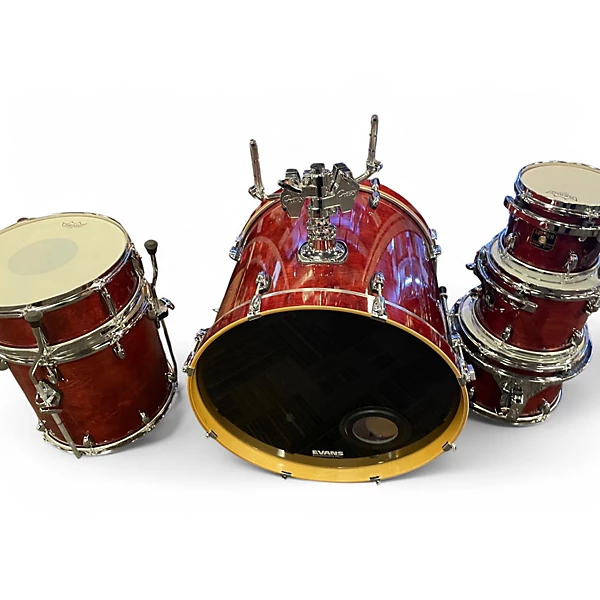 Gretsch Drums Used Gretsch Drums 6 Piece CATALINA BIRCH Red Drum Kit.gc