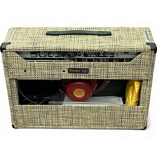 Used Fender Limited '65 Deluxe Reverb   Chilewich Bark Tube Guitar Combo Amp