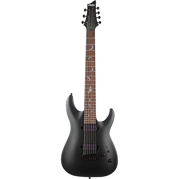 Damien 7 7 String Electric Guitar Satin Black