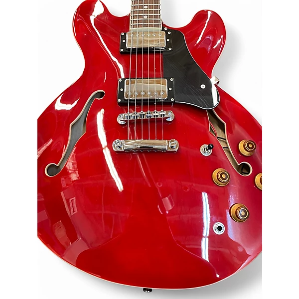 Wilkinson Used Wilkinson VSA500CR Cherry Hollow Body Electric Guitar.gc