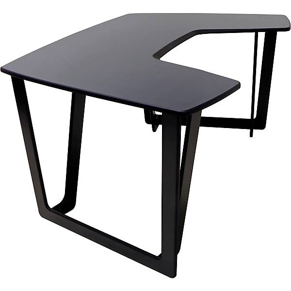 AIRE Artist Curved Workstation no racks Hautelink Desktop Black Legs