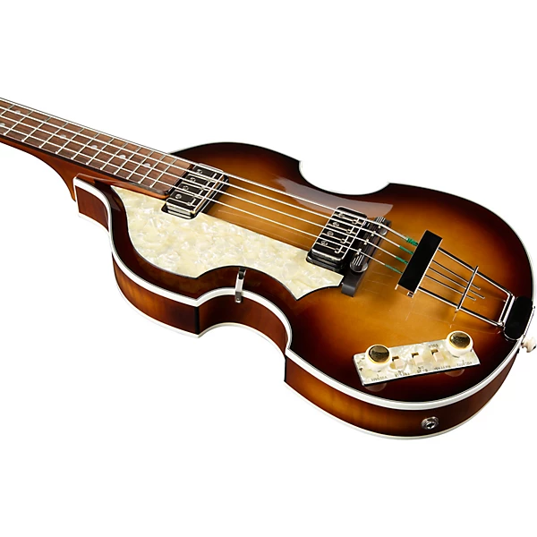 Vintage 62 Violin Left Handed Electric Bass Guitar