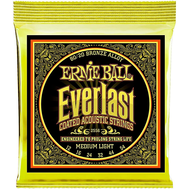 2556 Everlast 80 20 Bronze Medium Light Acoustic Guitar Strings