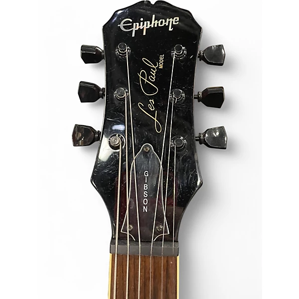 Used Epiphone Les Paul Classic Quilt Top Trans Red Solid Body Electric Guitar