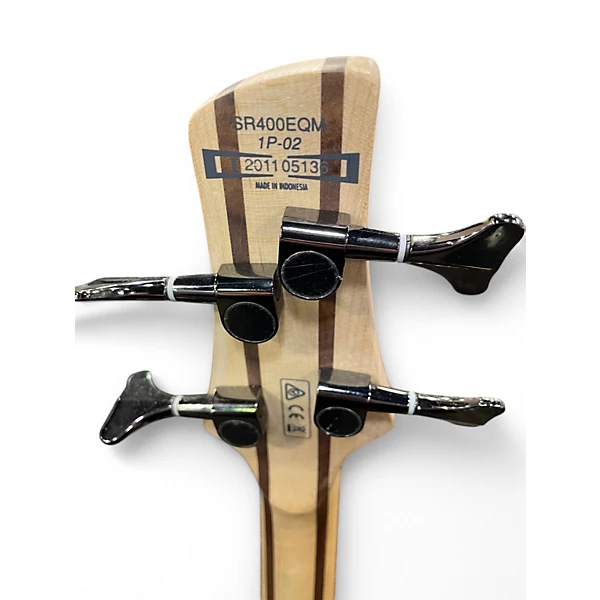 Used Ibanez SR400EQM 2 Color Sunburst Electric Bass Guitar