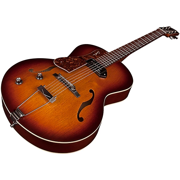 Left Handed 5th Avenue Kingpin P90 ElectrIc Guitar Cognac Burst