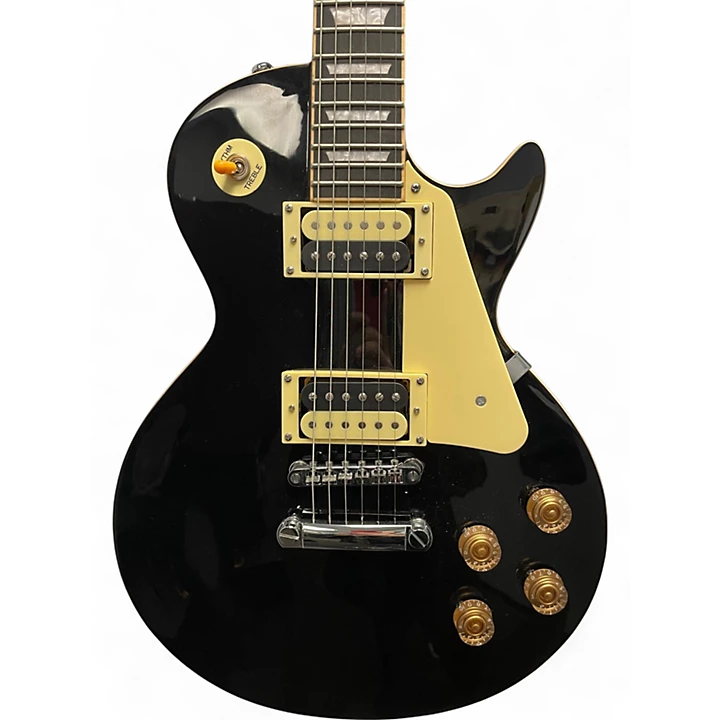 Used J. Robert Single Cut Black Solid Body Electric Guitar