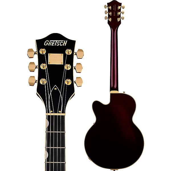 Broadkaster Jr LX Center Block with String Thru Bigsby and Gold Hardware Electric Guitar Blackberry