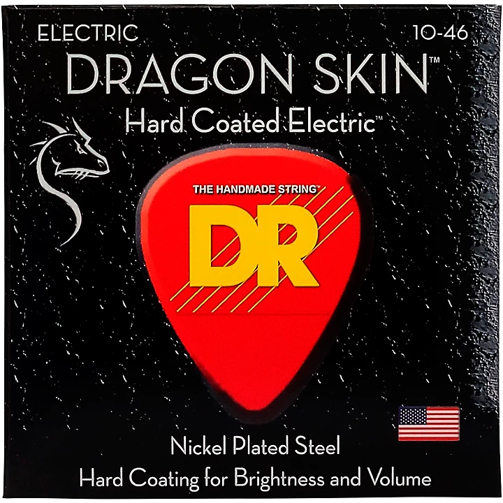 DSE 10 Dragon Skin Coated Medium Electric Guitar Strings