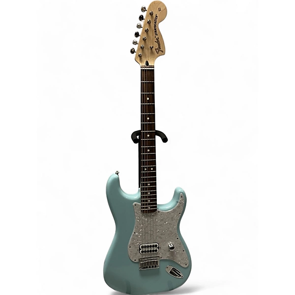 Used Fender Tom Delonge Signature Stratocaster Daphne Blue Solid Body Electric Guitar