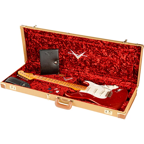 Limited Edition 56 Stratocaster Relic Electric Guitar Super Faded Aged Candy Apple Red