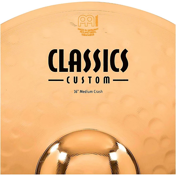 MEINL Classics Custom Medium Crash   Brilliant 16 in.