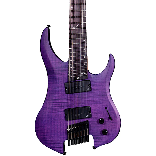Legator Ghost 7 String Multi Scale Super Shred Series Flamed Maple Electric Guitar Purple