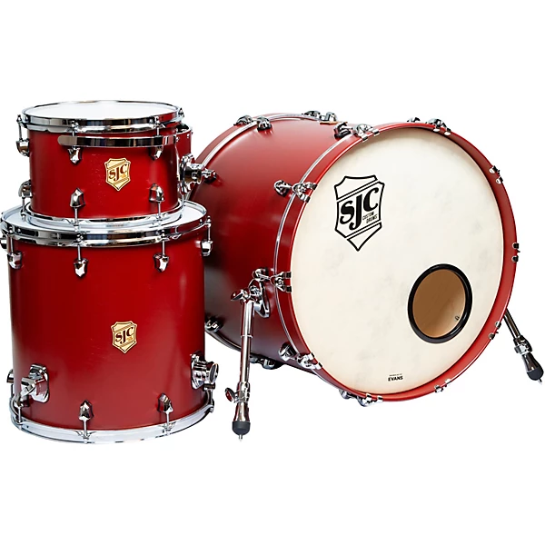 SJC Drums Tour Series 3 Piece Shell Pack Tuscan Red