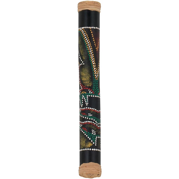 16 in Bamboo Rainstick in Hand Painted Hidden Spirit Finish
