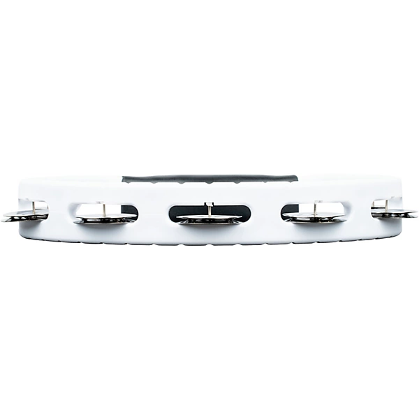 Headliner Series Molded ABS Tambourine Single Row White