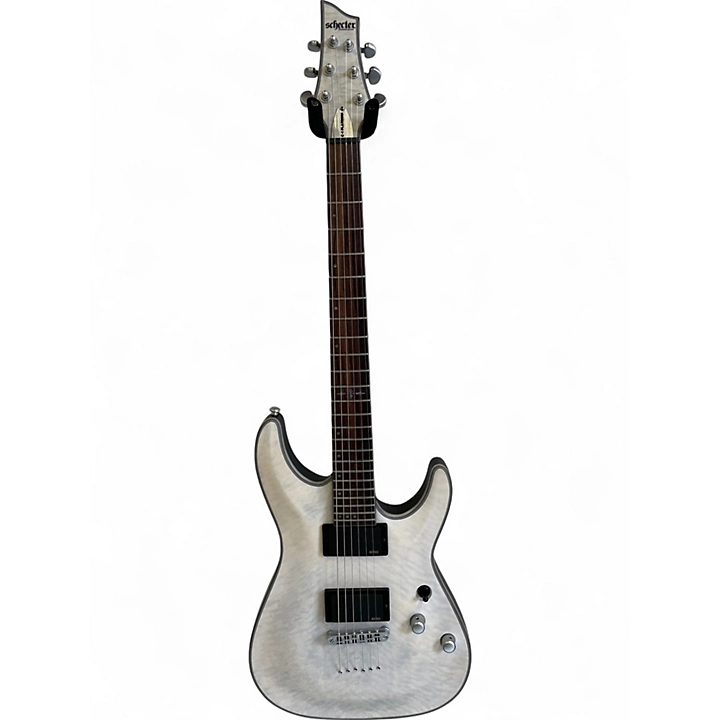 Schecter Guitar Research Used Schecter Guitar Research C1 Platinum White Solid Body Electric Guitar