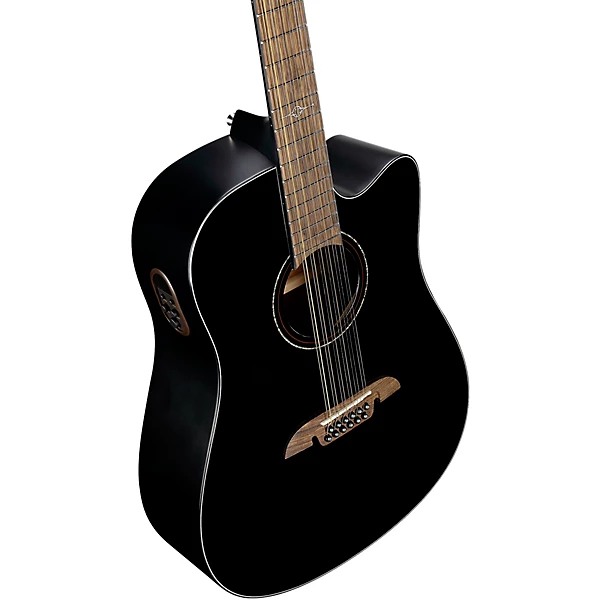 Alvarez AD60CE 12 String Dreadnought Acoustic Electric Guitar Black