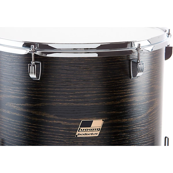 Backbeat Elite 5 Piece Complete Drum Set With 22 Bass Drum Hardware and Cymbals Midnight Grain