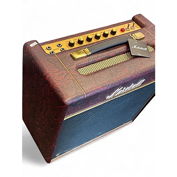 Used Marshall Limited Edition Black & Red Snakeskin Studio Vintage SV20C 2 Tube Guitar Combo Amp