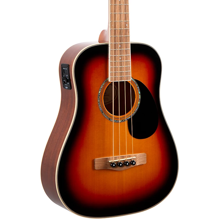 EZB Super Short Scale Acoustic Electric Bass 3 Color Sunburst