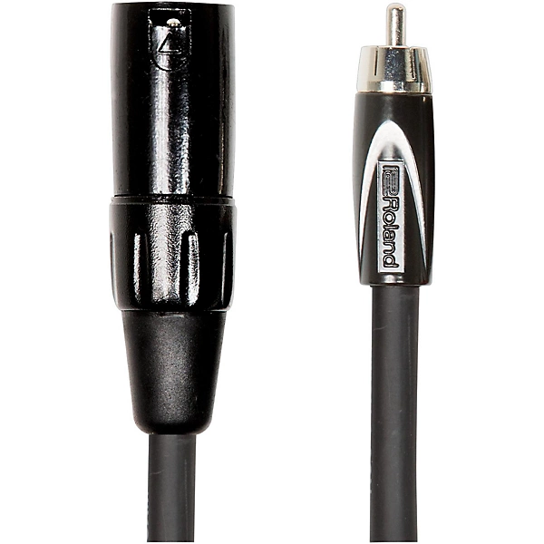 Black Series XLR Male RCA Interconnect Cable 10 ft Black