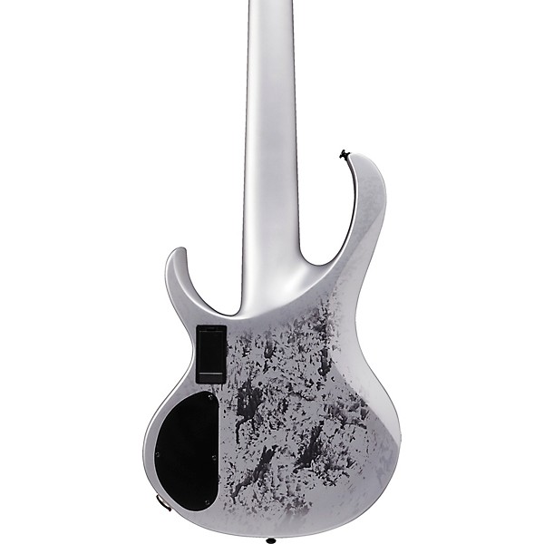 BTB25TH6 6 String Electric Bass Guitar Silver Blizzard Matte