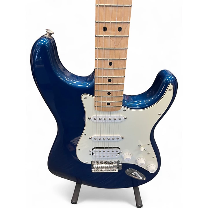 Used Fender Standard Stratocaster HSS Navy Blue Solid Body Electric Guitar
