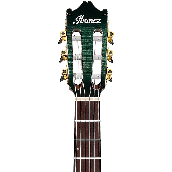 Ibanez GA35FMTCE Flamed Maple Top Classical Acoustic Electric Guitar Emerald Burst