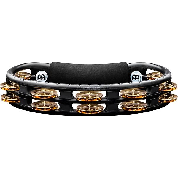 Hand Tambourine with Brass Jingles Black