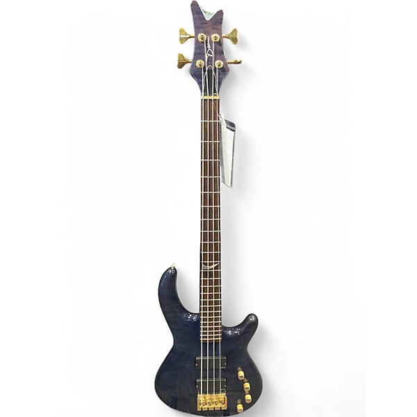 Dean Used Dean EUROPEAN CUSTOM SELECT BLUE Electric Bass Guitar.gc