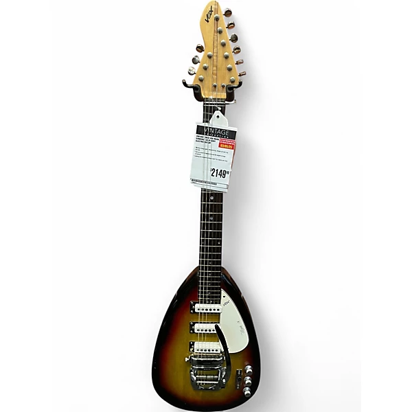Vintage 1960s Vox Mark IX Sunburst Solid Body Electric Guitar