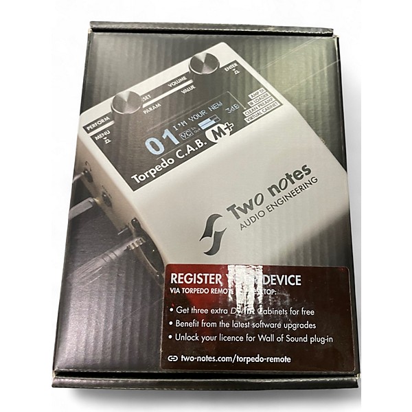 Used Two Notes Torpedo C.A.B. Effect Pedal